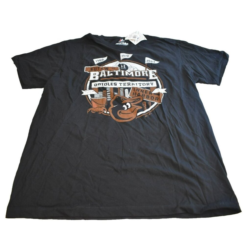 Baltimore Orioles Men's XL Inner Harbor Short Sleeve T-Shirt Majestic NWT